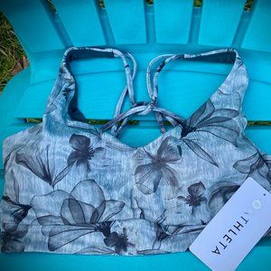 Athleta Solace Printed Sports Bra M D-DD